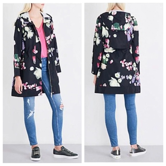 Ted Baker London Jackets & Blazers - Ted Baker London Emmber Kensington Floral Print Parka Jacket